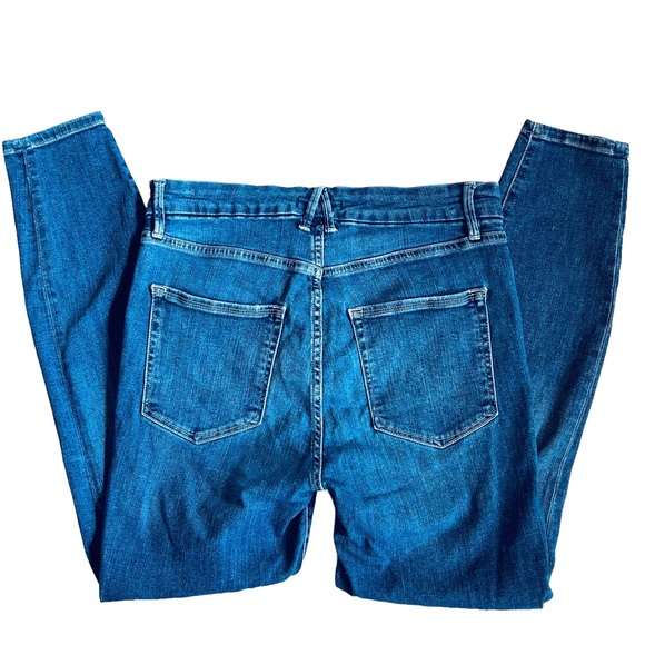 Good American Good Waist High Rise Stretch Distressed Skinny Ankle Jeans 28 - Picture 6 of 9